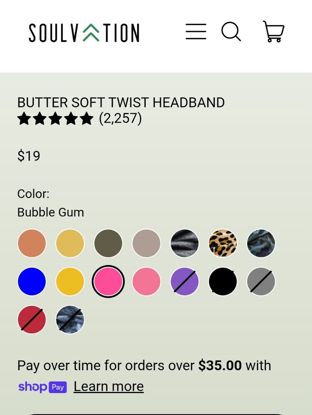 2 Soulvation Buttery Soft Twist Headbands Blue & Pink EUC - Picture 5 of 7